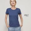 t-shirt με εκτύπωση sol's crusader women denim