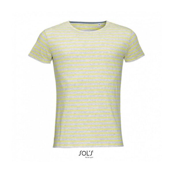 Ανδρικό ριγέ T-shirt Miles Men outlet με εκτύπωση