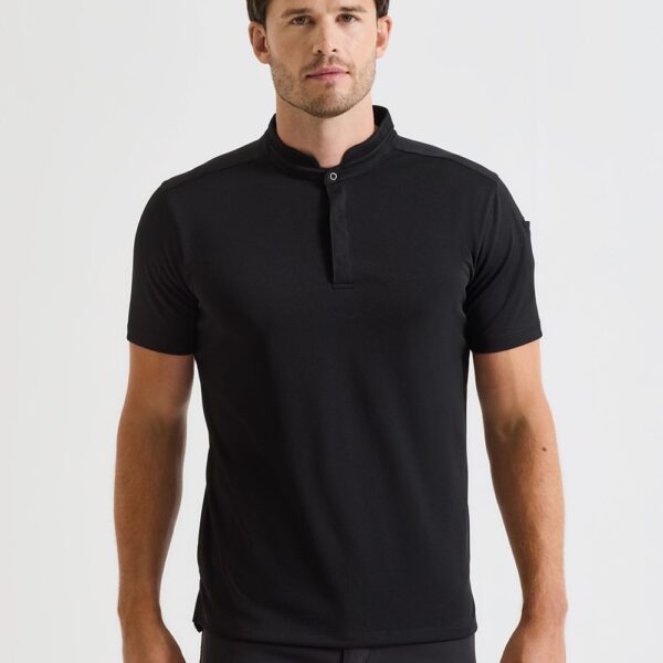 Ανδρικό T-shirt με κουμπί PR646 με εκτύπωση