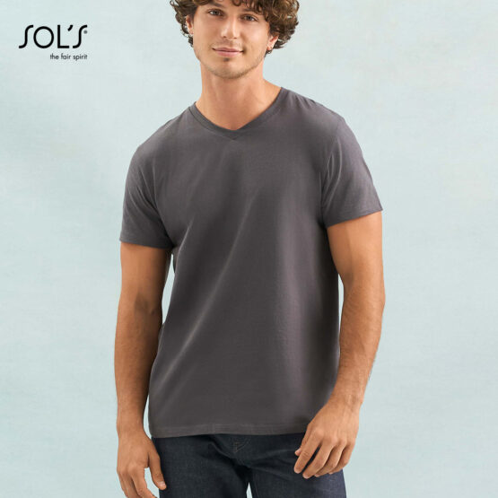 Unisex T-shirt με λαιμόκοψη "V" Regent V με εκτύπωση