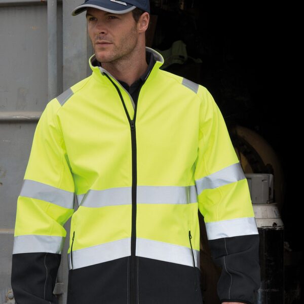 Ανακλαστικό τζάκετ softshell 3 στρωμάτων R450X με εκτύπωση