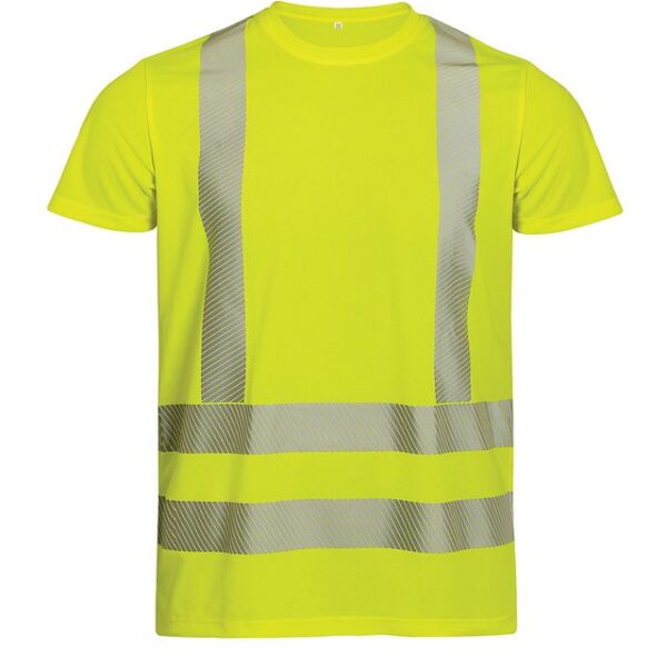 Φωσφοριζέ T-shirt με ανακλαστικές ταινίες K-PRIME με εκτύπωση