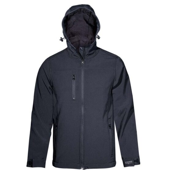 Μπουφάν softshell με κουκούλα Fageo με εκτύπωση