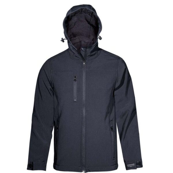 Μπουφάν softshell με κουκούλα Fageo με εκτύπωση