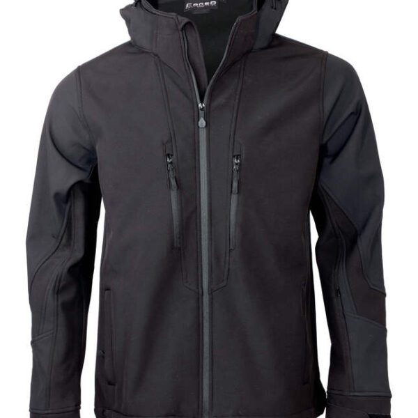 Μπουφάν softshell sport 3 στρωμάτων με κουκούλα Fageo με εκτύπωση