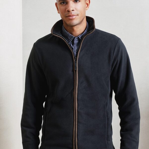 Ανδρική ζακέτα fleece δίχρωμη PR823 Artisan με εκτύπωση