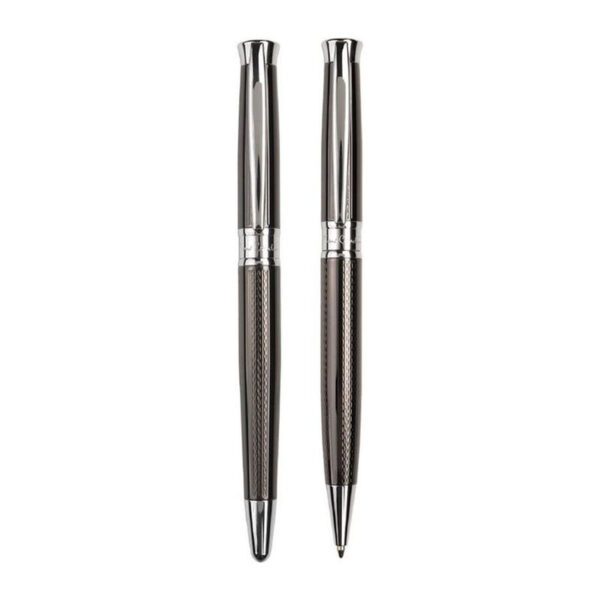Σετ ROI gunmetal Pierre Cardin με χάραξη